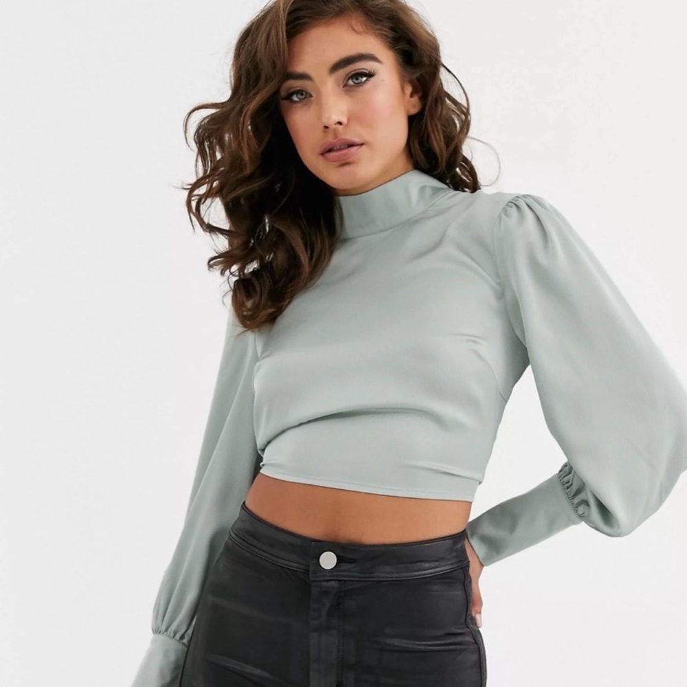Elegant Sage Green Women's Top